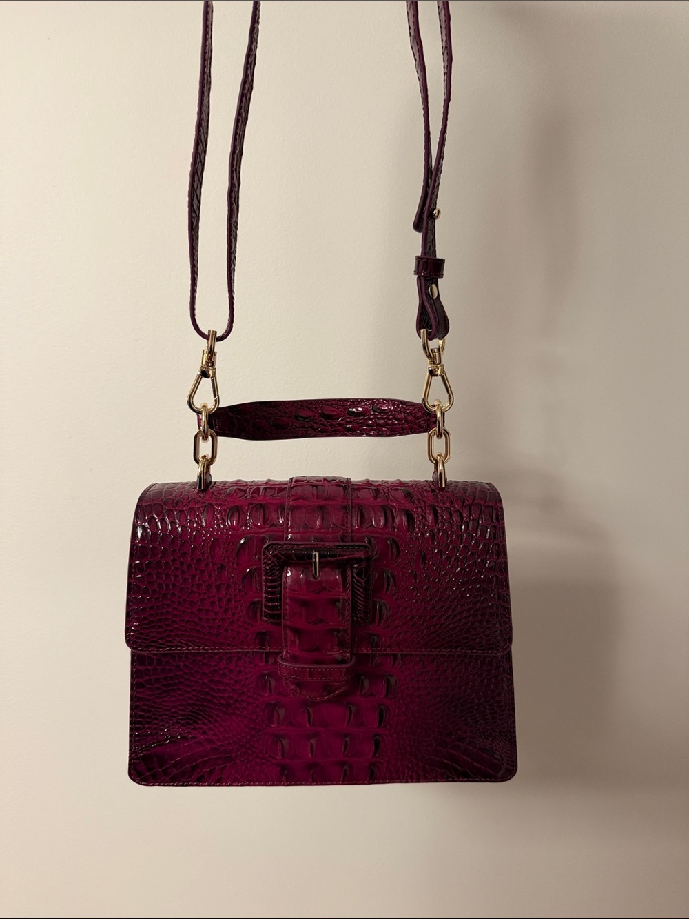 BRAHMIN SMALL HALLIE
SATCHEL HANDBAG